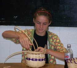 Basket making.