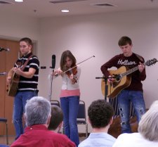 Fiddle and guitars.