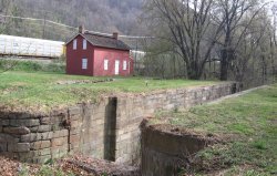 Lockhouse on the canal.